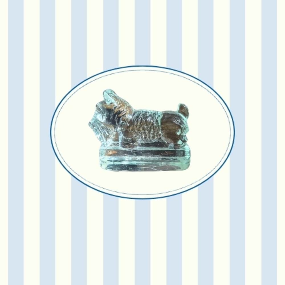 Glass Dog Figurine